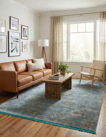 Turquoise Santiago Rug