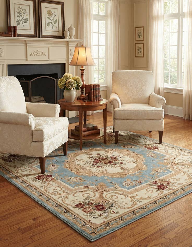 Detail image of 7' x 7' Chateau Square Rug