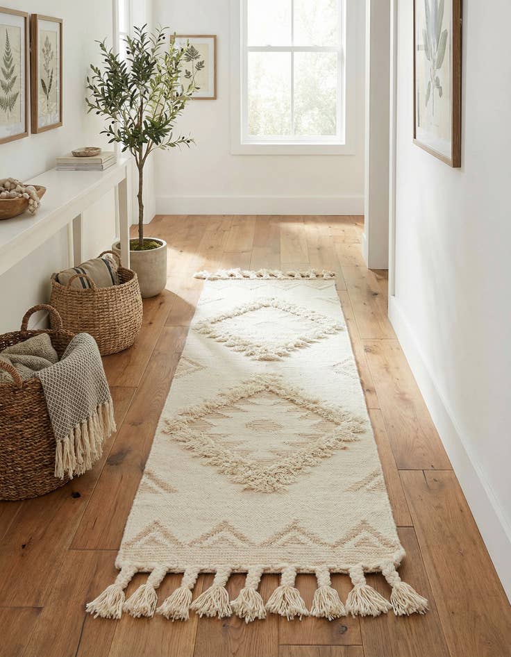 Detail image of 2' 2 x 6' 1 Hand Woven Arizona Wool Runner Rug