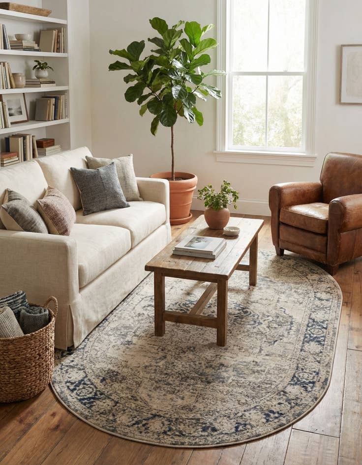 Detail image of 4' 1 x 6' 1 Oregon Oval Rug