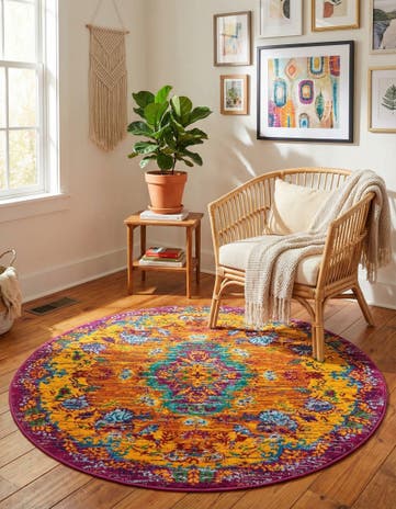 4' x 4' Calypso Round Rug