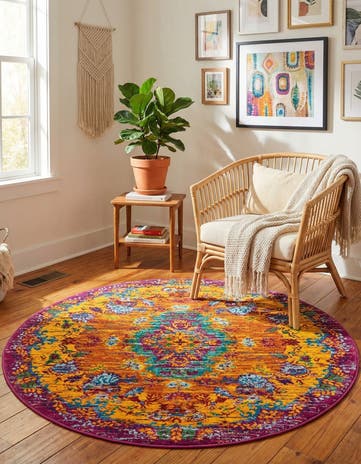 4' x 4' Calypso Round Rug