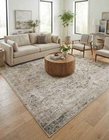 Beige Oregon Square Rug