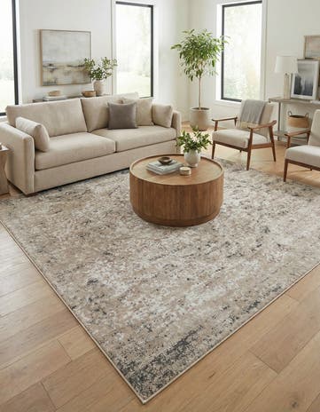 Beige Oregon Square Rug