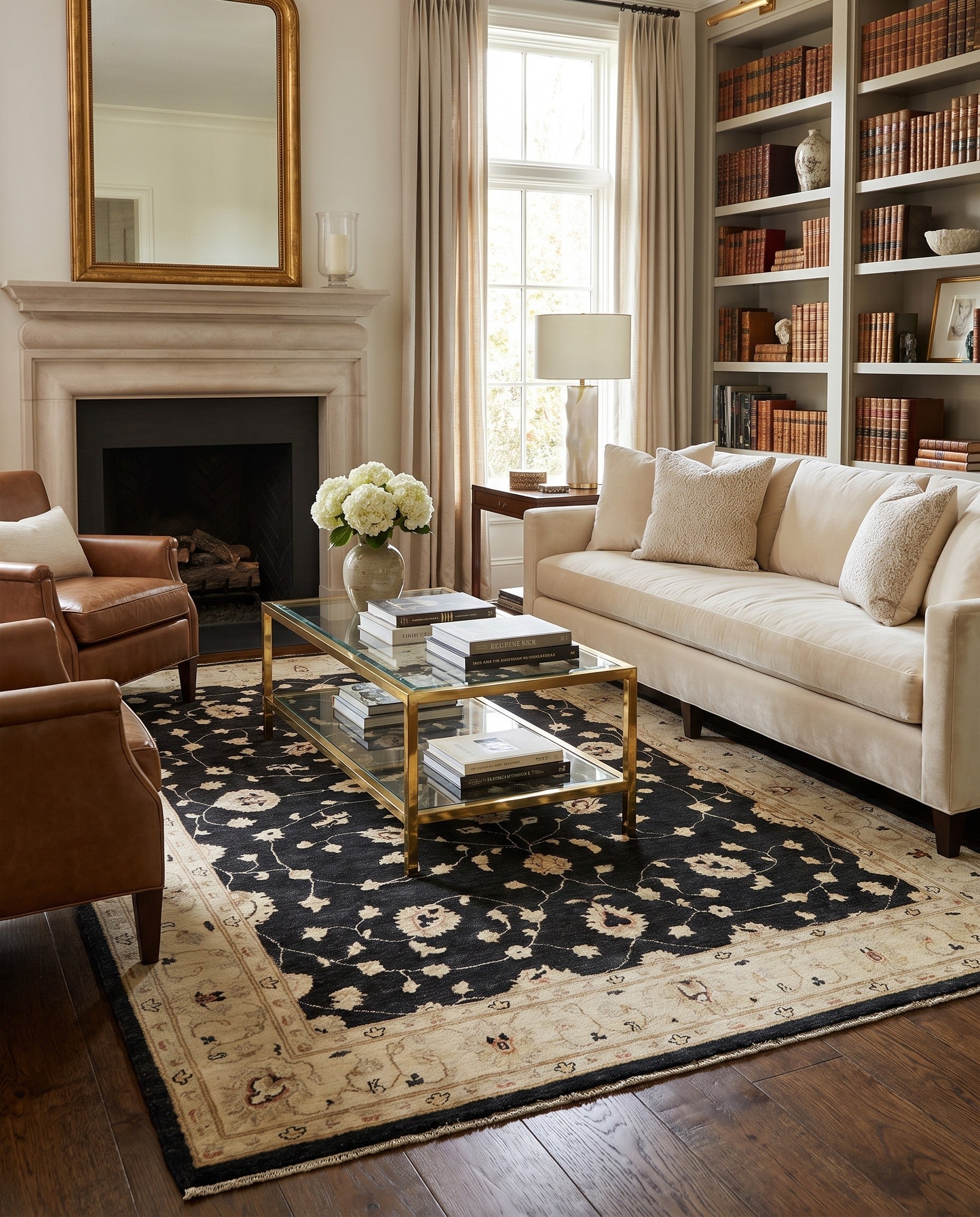6' 2 x 9' 1 Hand Knotted Ziegler Rug