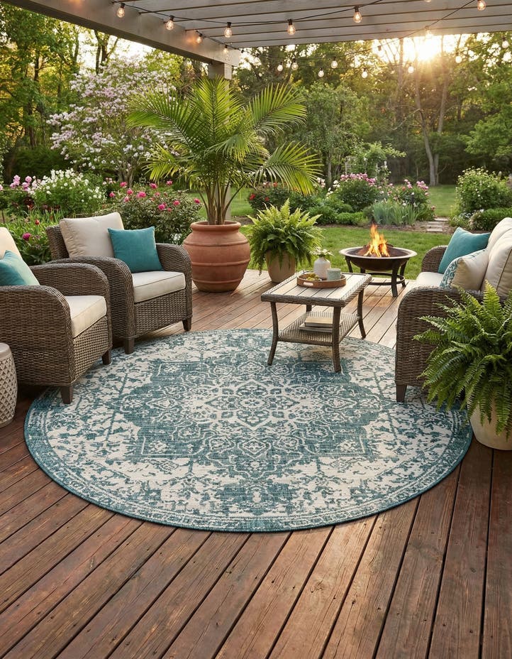 7' x 7' Easy-Clean Jill Zarin Dubai Indoor...