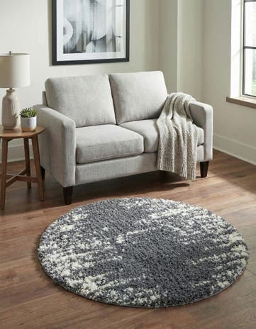 3' 3 x 3' 3 Serenity Shag Round Rug