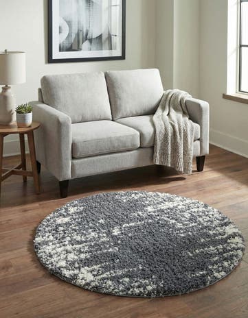 3' 3 x 3' 3 Serenity Shag Round Rug