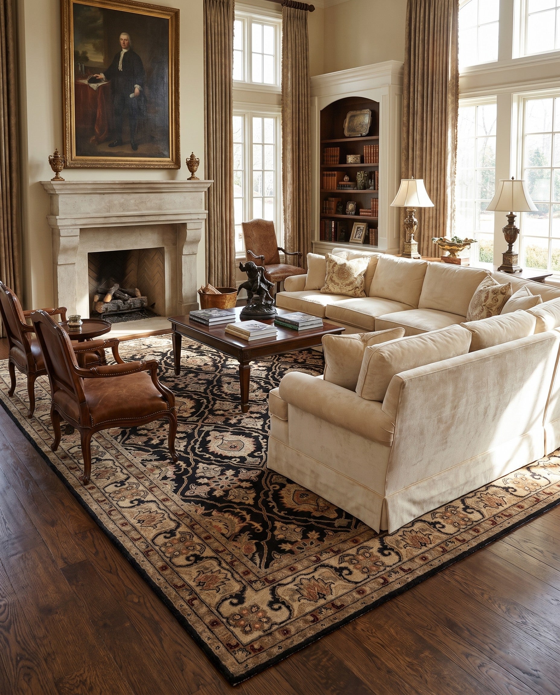 8' 4 x 9' 8 Hand Knotted Ziegler Rug