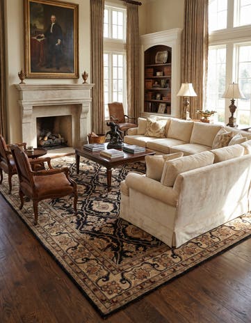 8' 4 x 9' 8 Hand Knotted Ziegler Rug