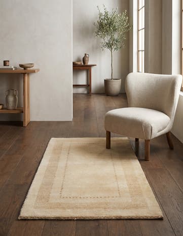 2' 4 x 4' 4 Hand Knotted Gabbeh Oriental Wool Rug