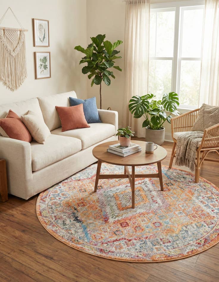 Detail image of 6' x 6' Williamsburg Round Rug