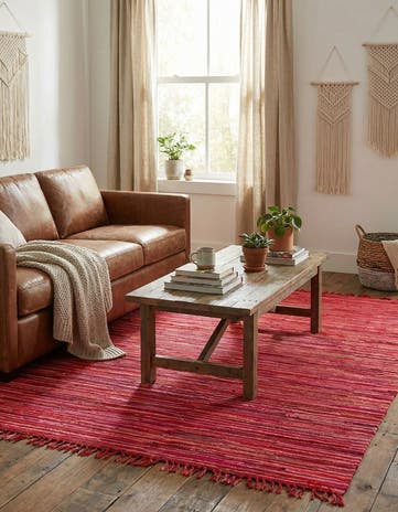 8' x 10' Hand Woven Chindi Cotton Rug
