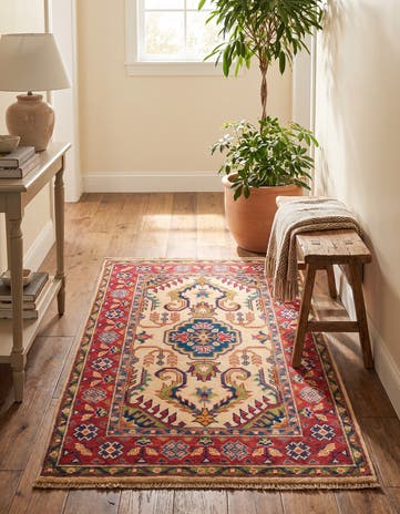 2' 7 x 4' 1 Hand Knotted Kazak Rug