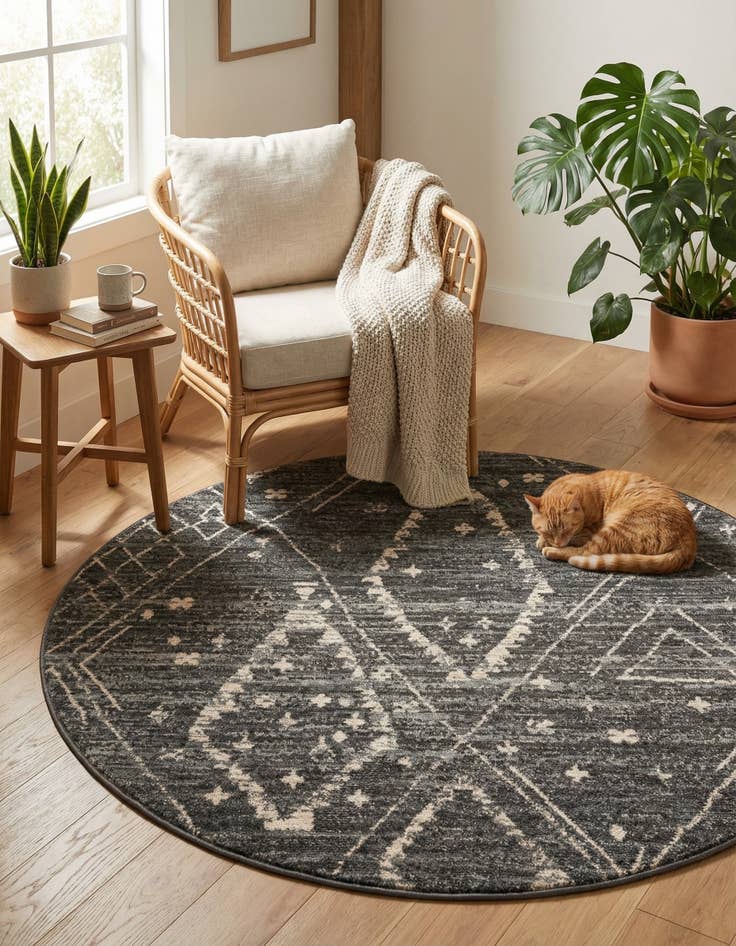 Detail image of 5' x 5' Grand Tradition Round Rug