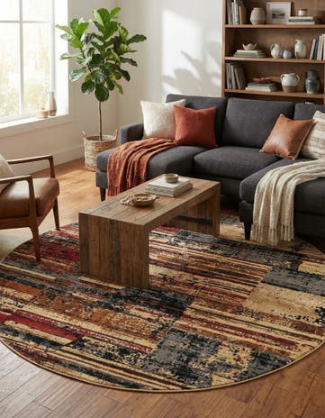 Saturn Round Rug