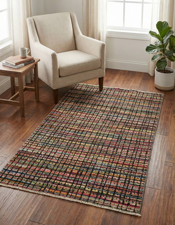 Detail image of 3' x 5' 2 Hand Knotted Modern Ziegler Rug