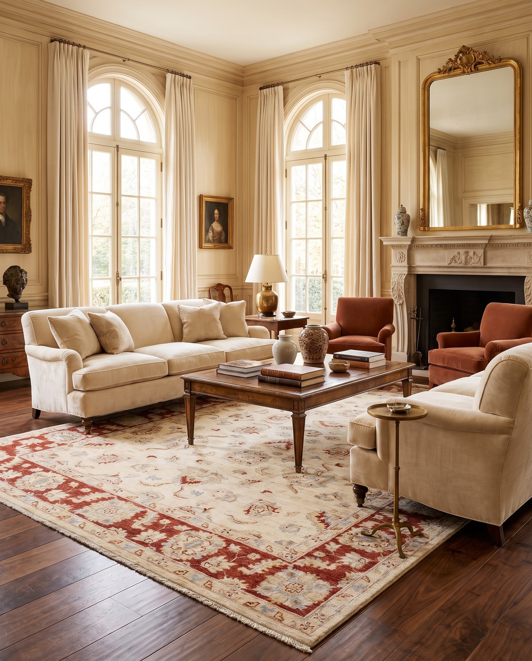 6' 8 x 9' 10 Hand Knotted Ziegler Rug