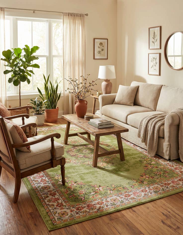 Detail image of 6' 1 x 9' Lucerne Rug