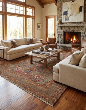 9' 5 x 12' 4 Hand Knotted Ziegler Modern Rug