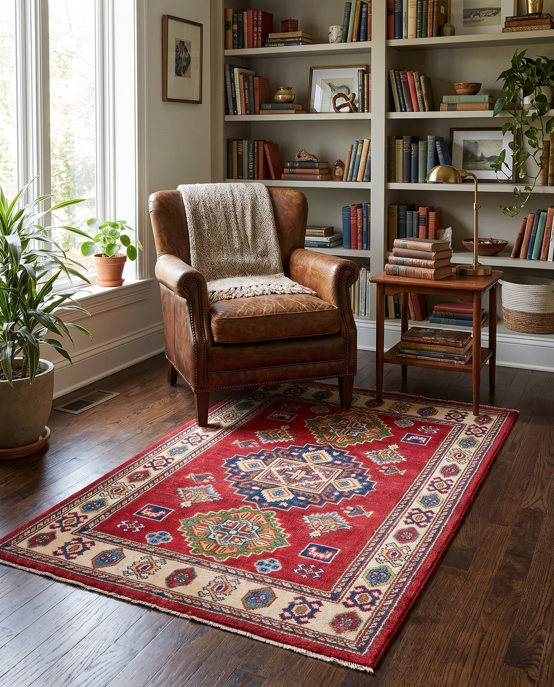 2' 9 x 4' 2 Hand Knotted Kazak Rug