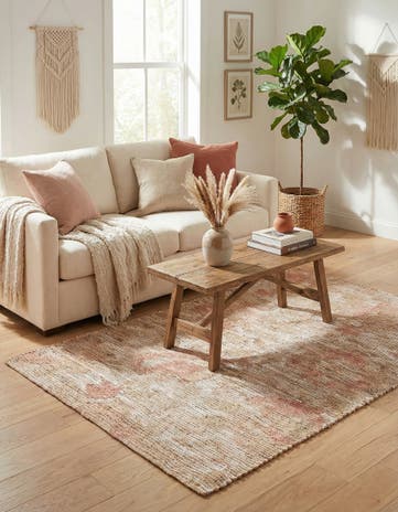 4' 1 x 6' 1 Chenille Jute Rug