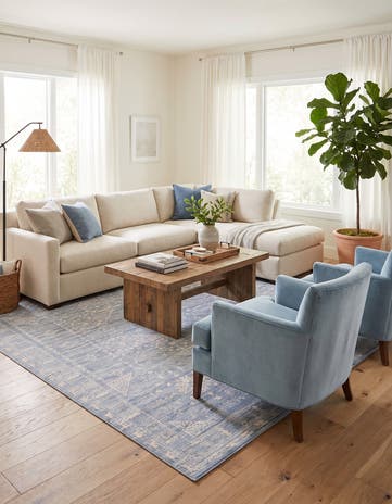 Blue Victoria Rug