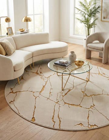 7' 10 x 7' 10 Vogue Geo Round Rug