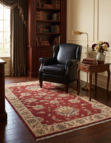 2' 11 x 5' 5 Hand Knotted Ziegler Rug