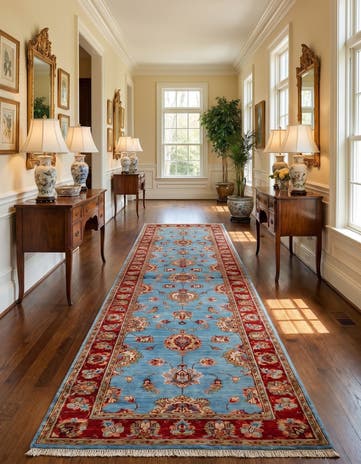 2' 9 x 10' 2 Hand Knotted Ariana Ziegler Runner Rug