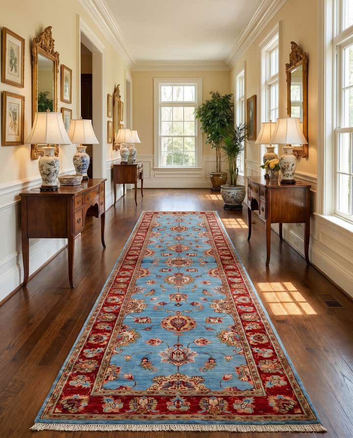 2' 9 x 10' 2 Hand Knotted Ariana Ziegler Runner Rug