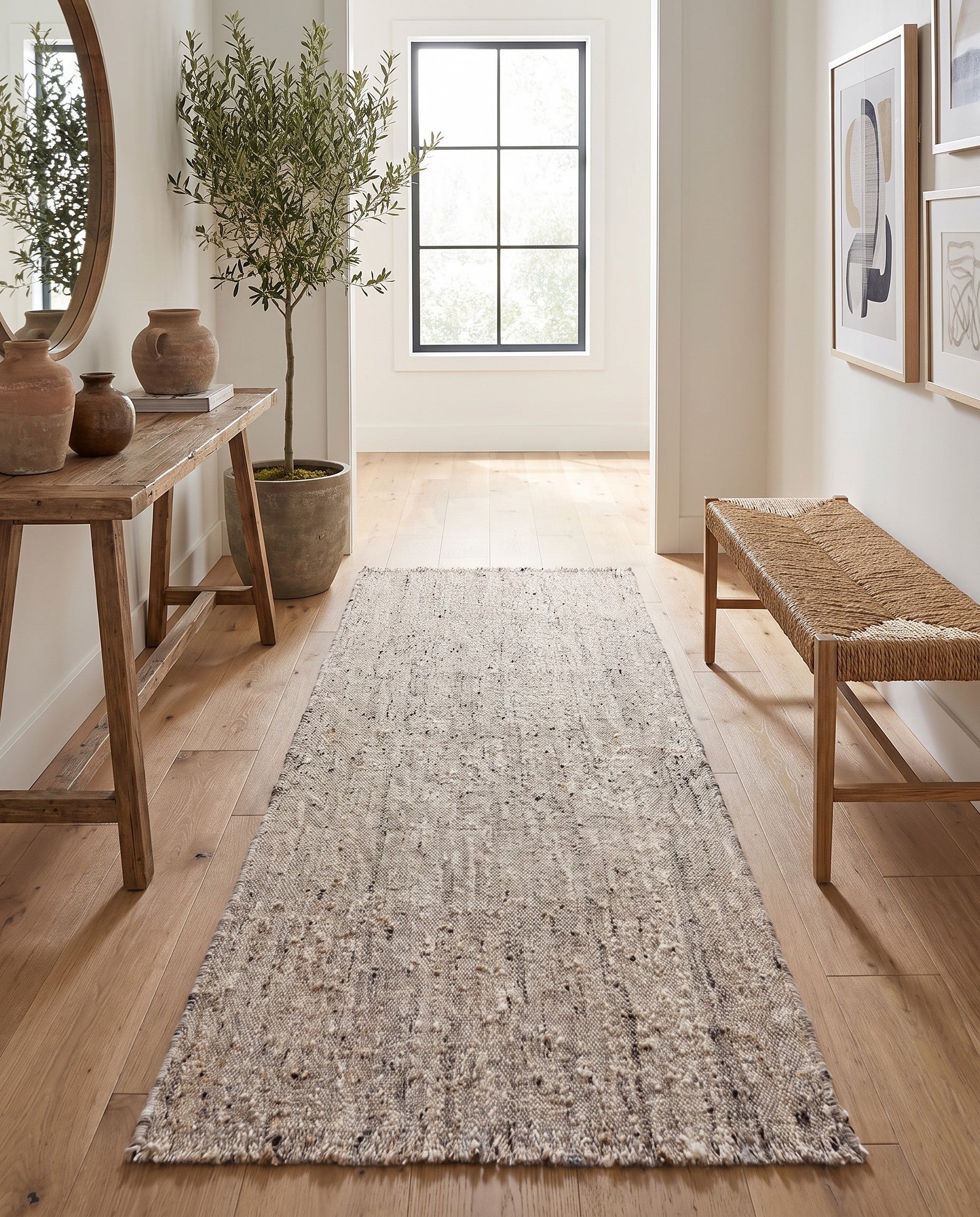 3' 1 x 8' 1 Hand Knotted Moroccan Wool Runner Rug