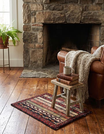 1' 7 x 2' Hand Knotted Ziegler Rug