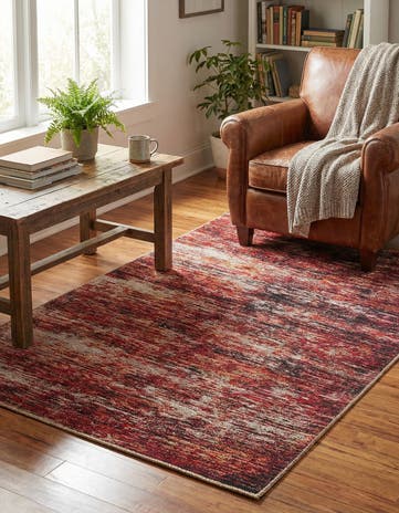 Rust Red Asha Rug
