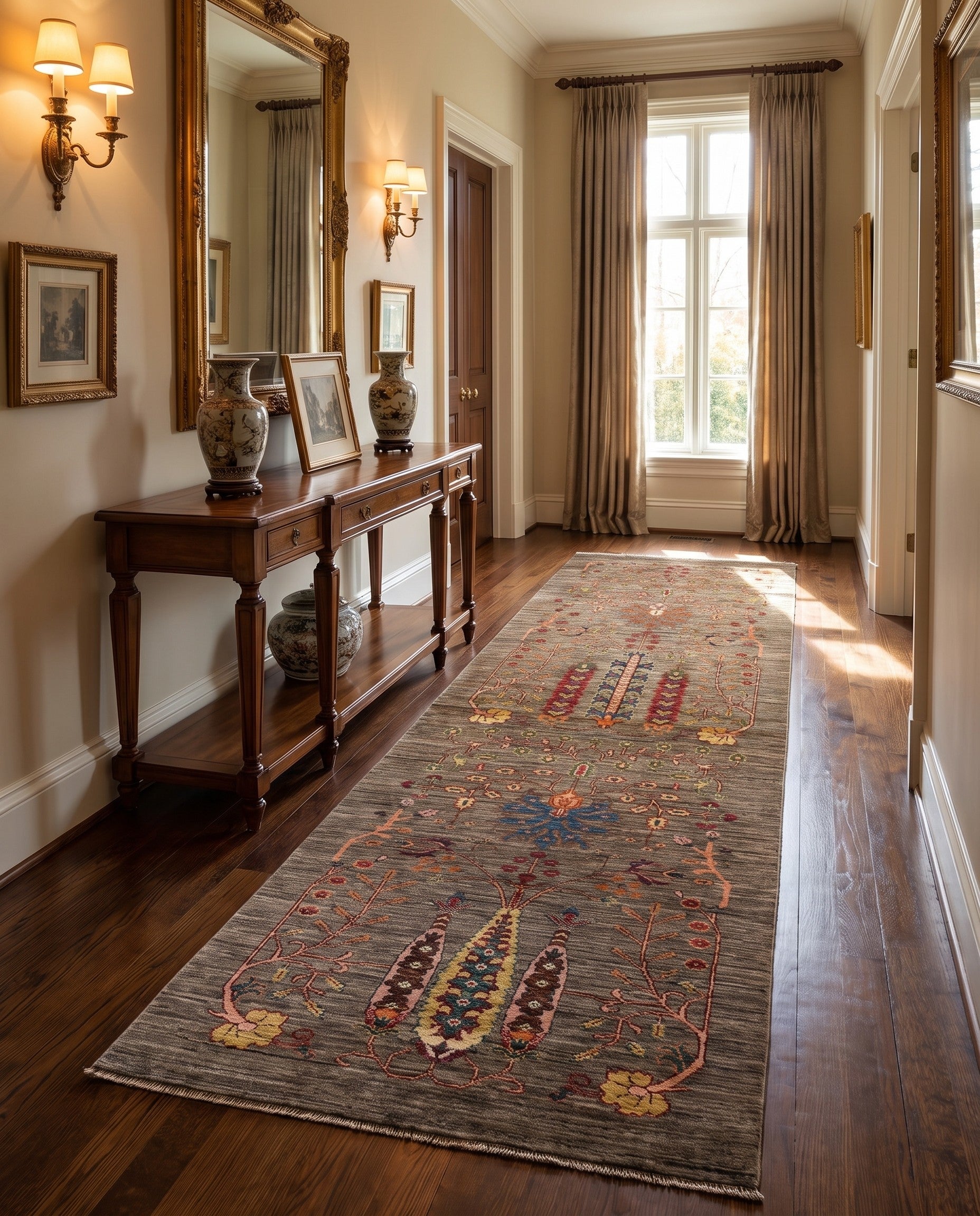 2' 9 x 8' 3 Hand Knotted Ariana Ziegler Runner Rug