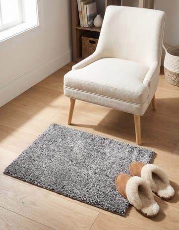 Pepper Gray Jill Zarin Shaggy Chic Rug