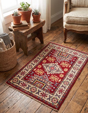 2' 1 x 2' 11 Hand Knotted Kazak Rug