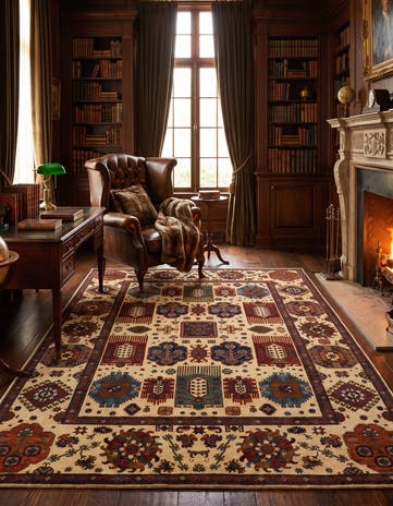 9' 2 x 11' 8 Hand Knotted Kazak Rug
