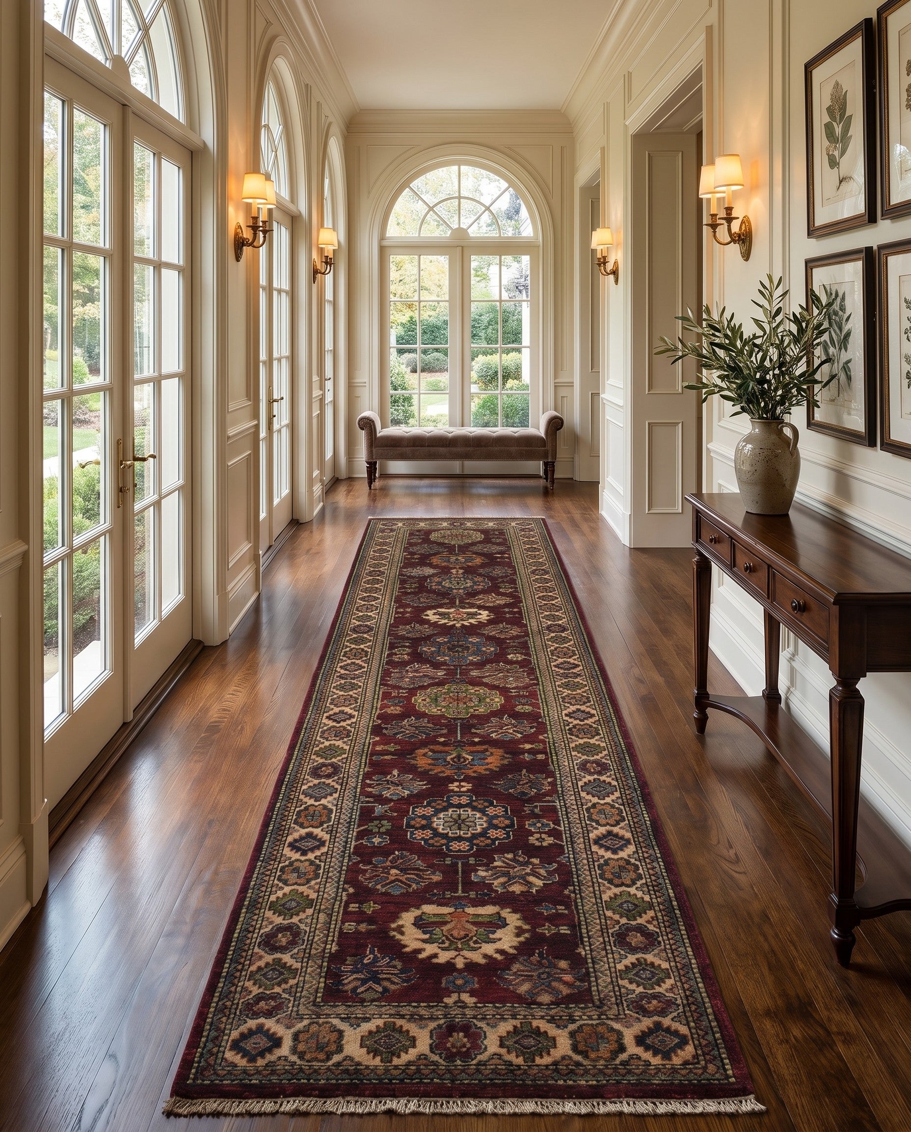 2' 5 x 10' 1 Hand Knotted Kazak Runner Rug