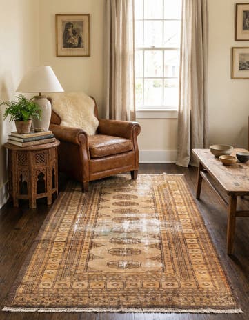3' 1 x 5' 1 Hand Knotted Torkaman Persian Wool Rug