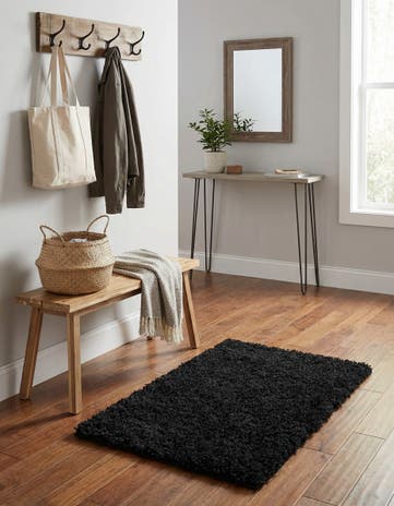 2' x 3' Solid Shag Rug