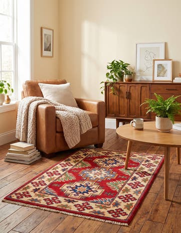 2' x 3' Hand Knotted Kazak Rug