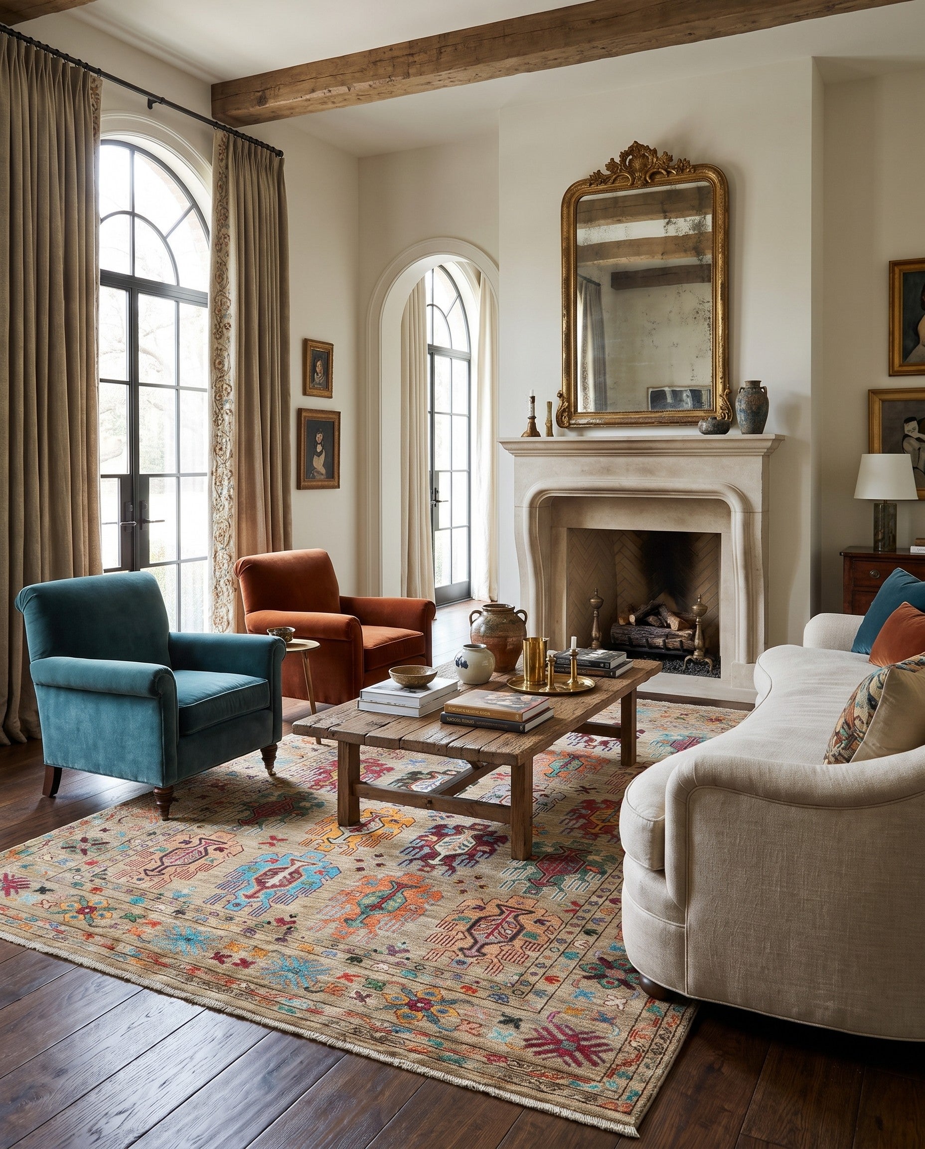 5' 10 x 7' 8 Hand Knotted Ariana Ziegler Rug