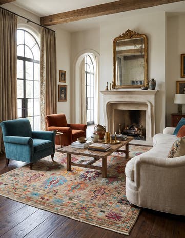 5' 10 x 7' 8 Hand Knotted Ariana Ziegler Rug
