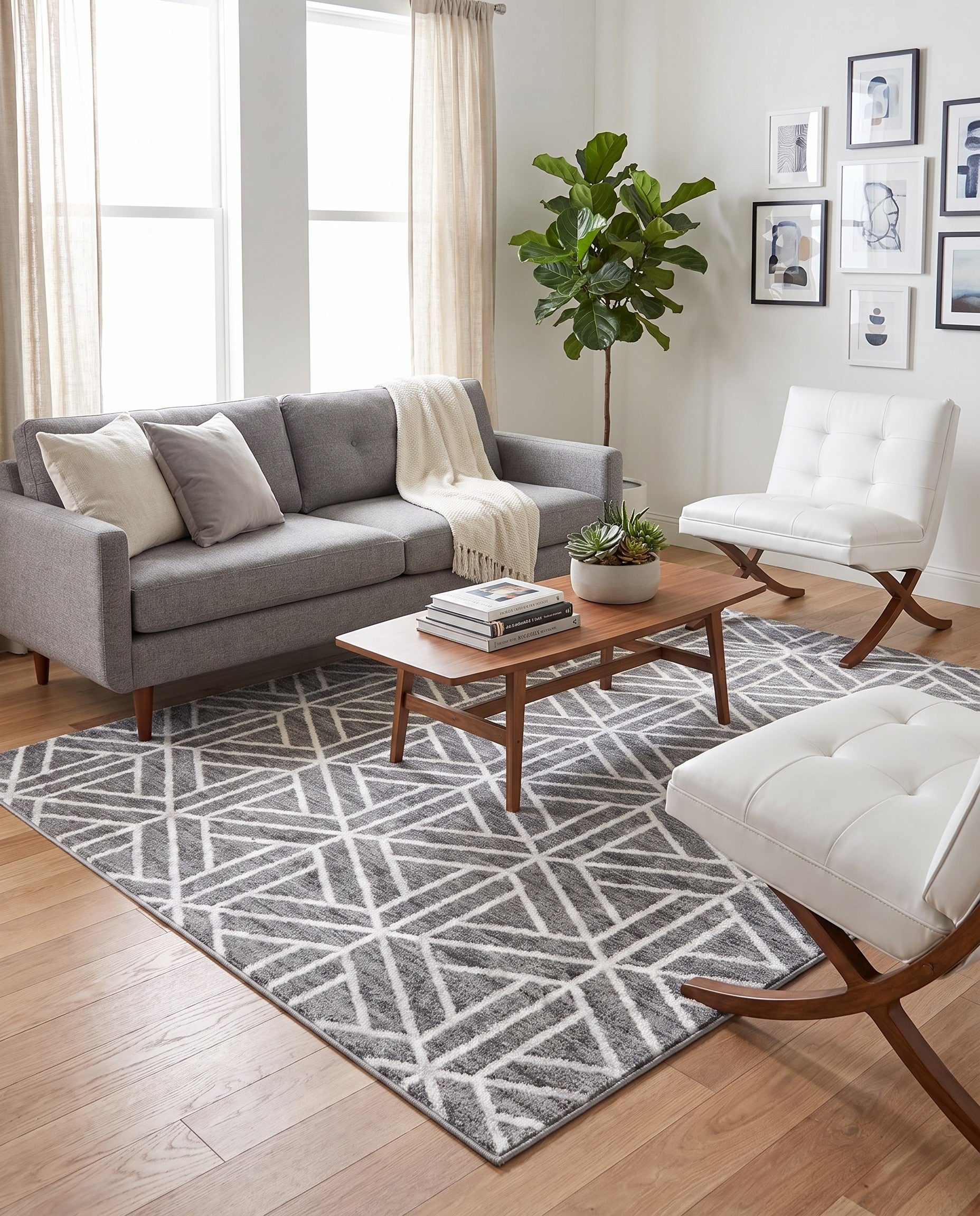 6' x 9' Lattice Trellis Rug