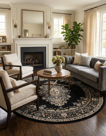 7' 10 x 7' 10 Amaya Round Rug