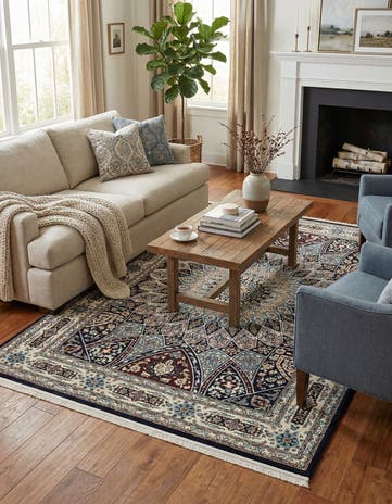 5' 3 x 8' Nain Design Rug