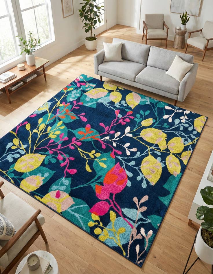 Detail image of 10' x 10' Azalea Square Rug