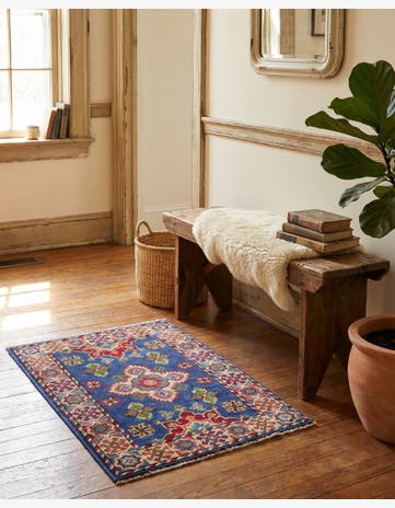 2' x 2' 11 Hand Knotted Kazak Rug