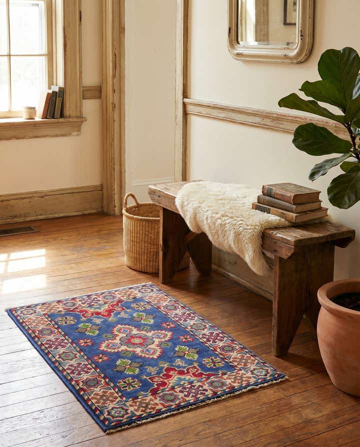 2' x 2' 11 Hand Knotted Kazak Rug